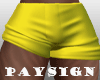 P.| Yellow Short Shorts