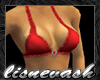 (L) Red Ruffled Bikini