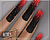 [Anry] Glitter Red Nails