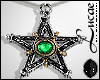 Emerald Pentagram Neckl.