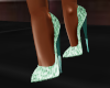 TEF BOUGIE GREEN HEELS