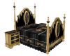 Black gold Poseless Bed