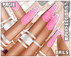 P. Pink Nails + Rings