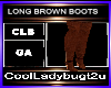 LONG BROWN BOOTS