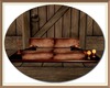 Red Wood Snuggle Sofa