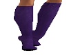 Purple Knee High Boots