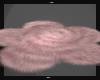 Pink Fur Flower Rug