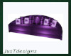 Curved Sofa Purple