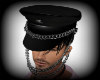 Leather Hat w Chains M