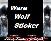 Dark WereWolf Sticker