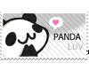 :3 Panda  stamp