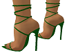 green wrap heels