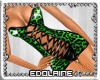E~ PVC Leopard Green