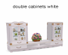 double cabinets white 