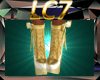 Gold Knit Boots
