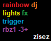 rainbow dj fx dome light