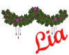 Purple Christmas Garland