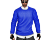 ! Blue sweater