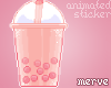 M) pixel bubble tea