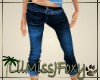 *J* Blue Roll Cuff Jeans