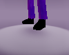 black purple male shoes