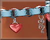 Silver Hearts Anklet Lft