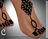 Black design feet