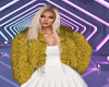 gold fur coat