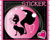 !T! Black Cat Sticker