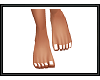 {G} White Bare Feet