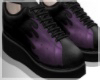Purple Flames Shoes