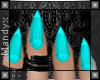 xMx:Teal Nails