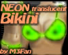 Neon translucent bikini