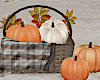 Pumpkins Basket Decor