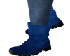 llzM Zipper Boots blue