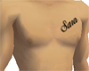 BBJ Male Chest Tat Sara
