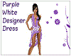 PurpleWhiteDesignerDress