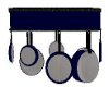 blue pot rack