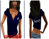 Navy Tee sexy/69