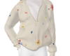 cream flower jacket