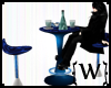 {W} Blue Table