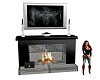 Harley Black Fireplace