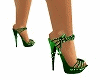 Hot Green Beaded Shoes