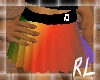 Rainbow Skirt with Belt