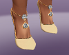Bejeweled Shoes Tan