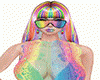 pride glasses - black