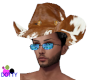 Cowhide cowboy hat M