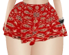 skirt red flowers