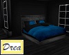 Black/ Blue Bed