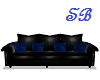 Black Leather  Sofa *1